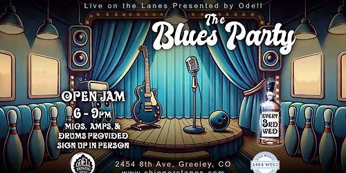 **FREE** The Blues Party "Live on the Lanes" at 2454 West (Greeley)