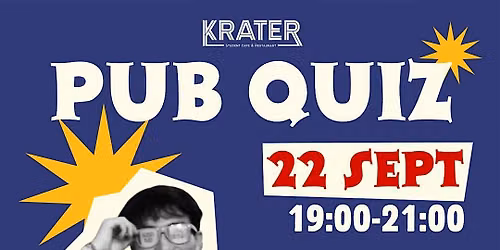 The Krater welcome back pubquiz