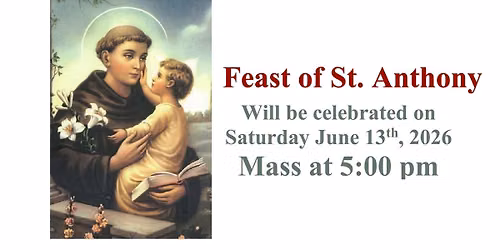  Feast of St. Anthony of Padua