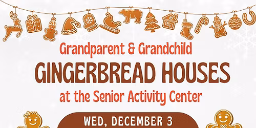 Grandparent\/Grandchild Gingerbread Houses