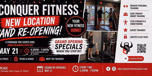 Grand Re-Opening Conquer Fitness