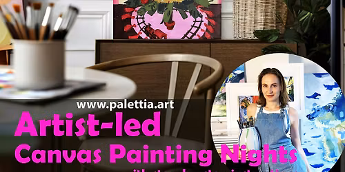 CHRISTMAS Painting Night Event in gallery. Sip and Draw activity Vancouver