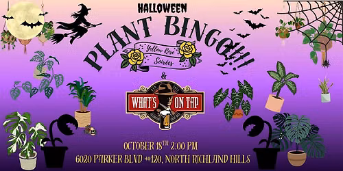 Halloween Plant Bingo at What\u2019s on Tap- North Richland Hills!