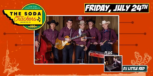 THE SODA CRACKERS  WESTERN SWING NIGHT with DJ LITTLE RED at The Moose!