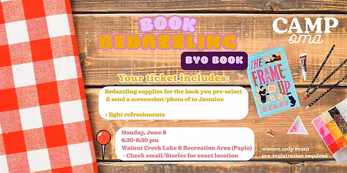 Book Bedazzling Women's Craft Club Event (bring your own book)