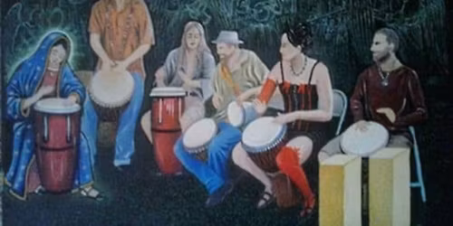 Sound in Motion Drum circle. Facilitated by Mattius