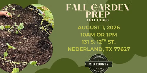 Fall Garden Prep - 10am