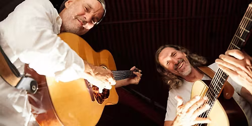 Jack West and Walter Strauss guitar duo at Eric Schneider's House Concerts