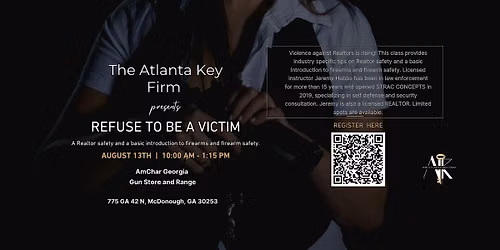 Refuse to Be a Victim: Realtor\u00ae Safety & Firearm Awareness Workshop 3HR CE