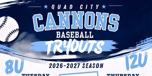 Cannons Try Outs - 8U and 12U