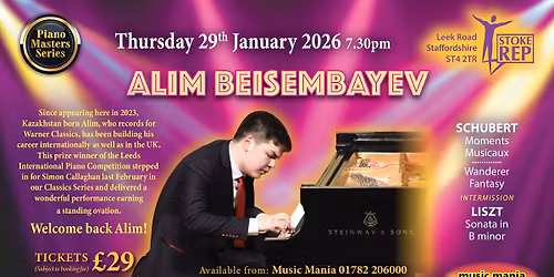 Alim Beisembayev | [Piano Masters Series] || Stoke Rep Theatre
