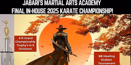 Jabari's Martial Arts Academy Final 2025 In House Karate Tournament