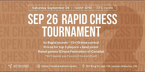 Sep 26 Rapid Chess Tournament