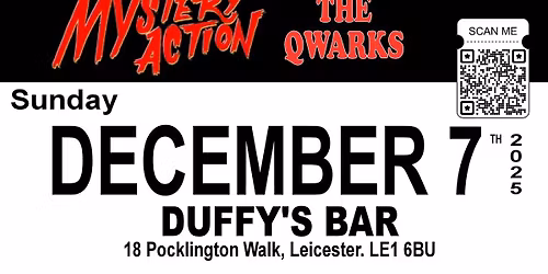 ANDERSON From CRAZYHEAD & THE HEADONISTS + MYSTERY ACTION + THE QWARKS