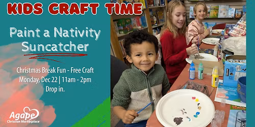 Kids Craft Time \u2013 Paint a Nativity Suncatcher