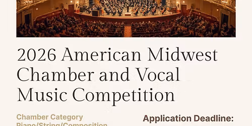 2026 American Midwest Chamber and Vocal Music Competition Winner Concert