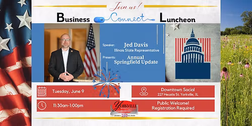 June Business Connect Luncheon - Annual Springfield Update, Rep. Jed Davis