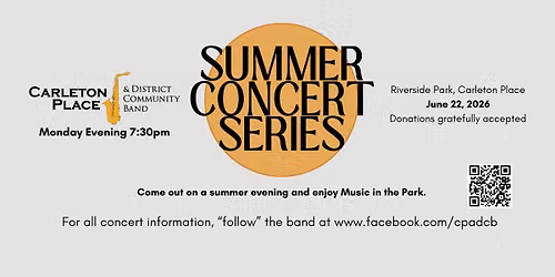 Summer Concert Series June 22, 2026