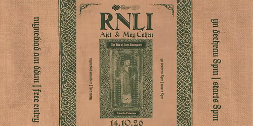 Cardiff Music City Festival Presents: RNLI, Ajet and Moy Cohen 