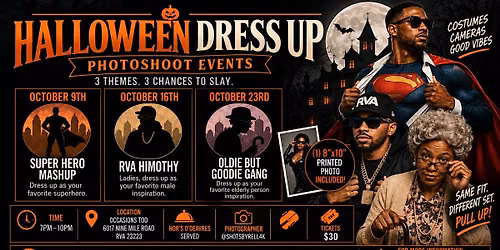 RVA Halloween Dress Up Photoshoot Event