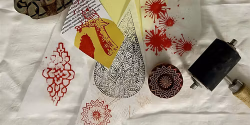 WORKSHOP - Indian Hand block printing technique with collage