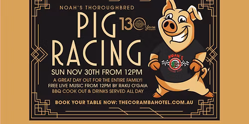 🐖 Coramba Hotel Pig Racing is back! 