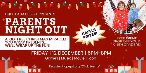 Parents Night Out (Christmas Edition) 