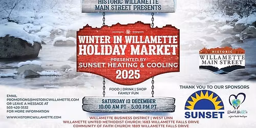 Winter In Willamette Holiday Market