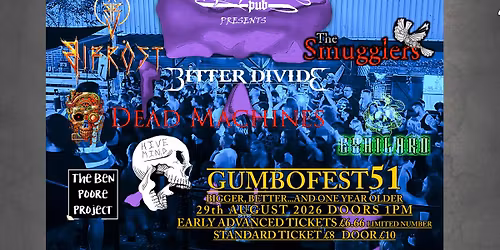 Gumbofest 51 - Live Music All Dayer in The Garden!