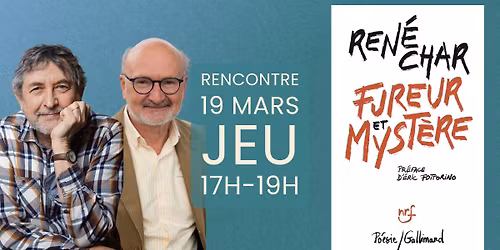 Rencontre-D\u00e9dicace \u00b7 Jean-Pierre Sim\u00e9on \u00b7 Eric Fottorino \u00b7 Fureur et myst\u00e8re