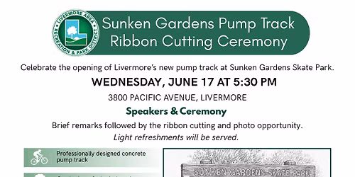 Sunken Gardens Pump Track - Opening and Ribbon Cutting Ceremony