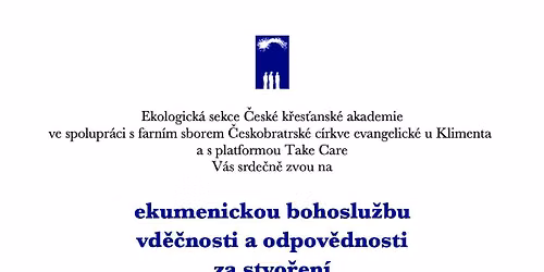 Ekumenick\u00e1 bohoslu\u017eba vd\u011b\u010dnosti a odpov\u011bdnosti za stvo\u0159en\u00ed