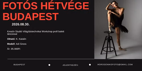 Adi Gross - Kreat\u00edv Studi\u00f3 Vil\u00e1g\u00edt\u00e1stechnika Workshop - Fot\u00f3s H\u00e9tv\u00e9ge