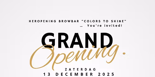Heropening Browbar Colors to shine