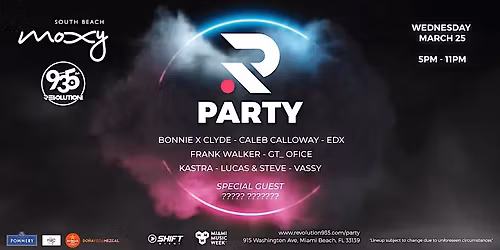 R Party - Miami Music Week 2026 - Revolution Takeover