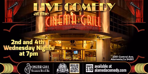 Live Comedy at the Alameda Theatre Cinema Grill
