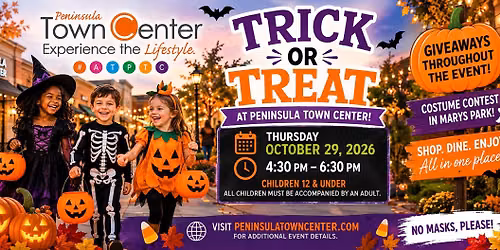 Trick or Treat at Peninsula Town Center