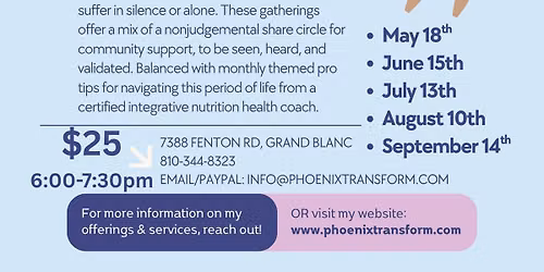 Transition: Perimenopause & Menopause Support Group