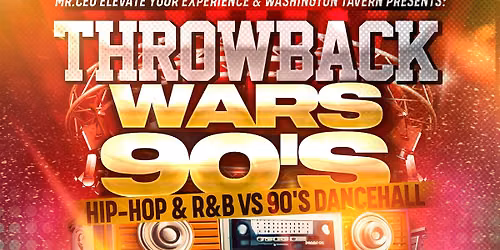 THROWBACK WARS 90'S HIP-HOP & R&B VS 90'S  DANCEHALL