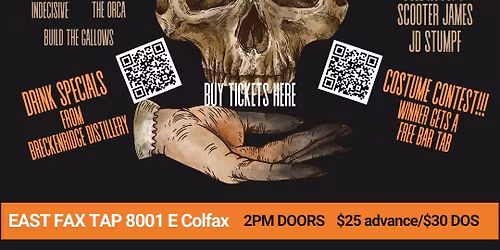 Punk Rock Fright Night, Halloween Weekend at Eastfax Tap