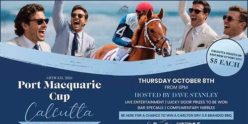 2026 Official Port Macquarie Cup Calcutta