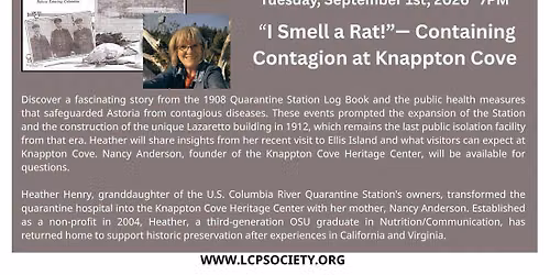 LCPS Presents- "I Smell a Rat!" Containing Contagion at Knappton Cove