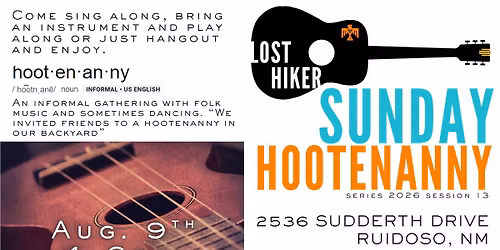 LHB Hootenanny @ Lost Hiker Taproom (back porch)