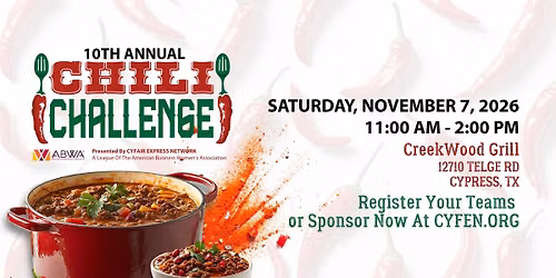 CYFEN 10th Annual Chili Challenge