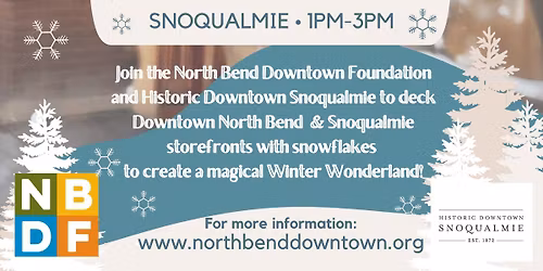 Downtown North Bend & Snoqualmie Window Fest\u2744\ufe0f
