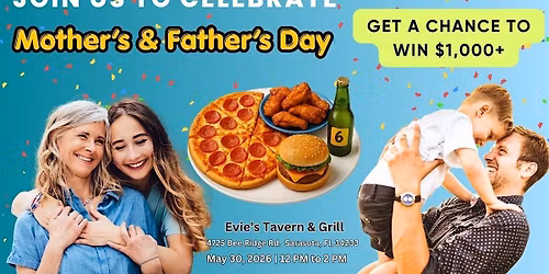 Cheers to Mom & Dad Celebration at Evie\u2019s Tavern & Grill