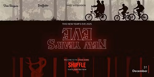 NEW YEAR'S EVE 2025 @ SHUFFLE | THE UPSIDE DOWN