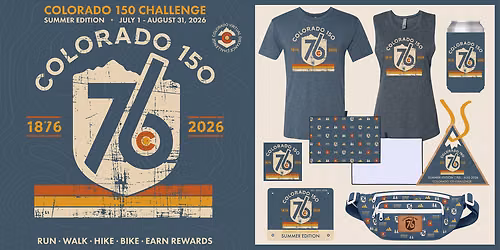 Colorado 150 Challenge - 2026 Summer Edition (Run\/Walk\/Hike\/Bike)