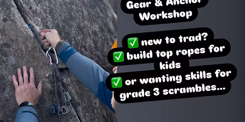 Anchors for Traditional Climbing or scrambling 