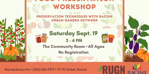 Food Preservation Workshop with Racine Urban Garden Network